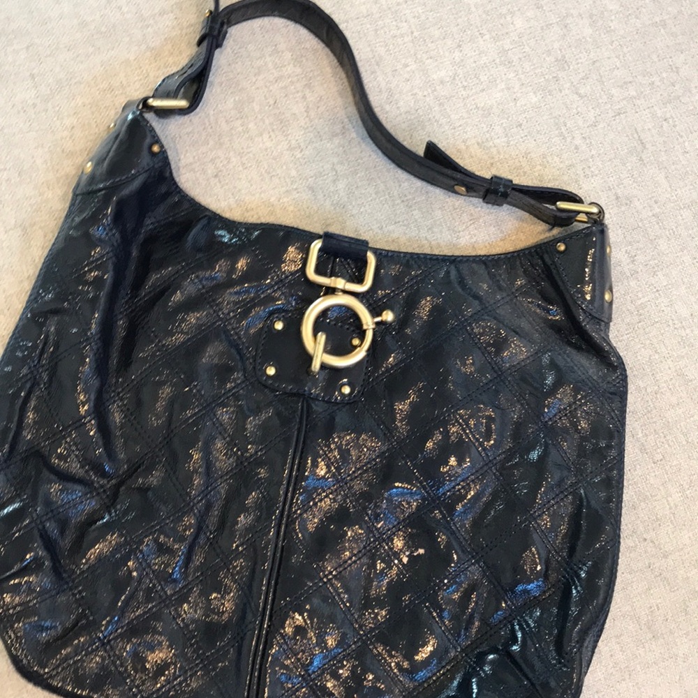 Navy Quilted Purse